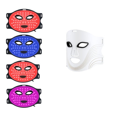 LED Light Therapy Face Mask - 7-Color Red Light Anti-Aging & Acne Treatment