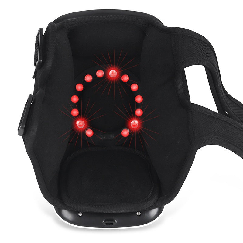 Knee Massager with Red Light Therapy - Rechargeable Heat & Massage for Pain Relief