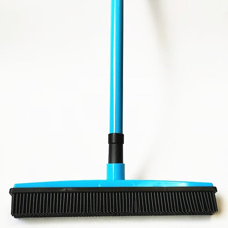 Pet Hair Remover Broom - Rubber Bristle Carpet & Floor Cleaner for Dog & Cat Hair
