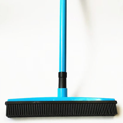 Pet Hair Remover Broom - Rubber Bristle Carpet & Floor Cleaner for Dog & Cat Hair