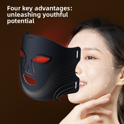LED Light Therapy Face Mask - 7-Color Red Light Anti-Aging & Acne Treatment