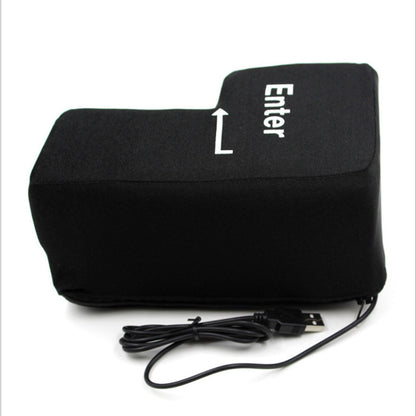 Giant Enter Key Stress Relief Pillow - Funny Desk Toy & Nap Cushion