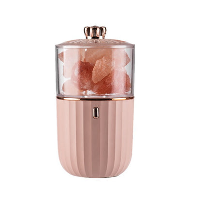 Himalayan Salt Lamp USB Night Light - Natural Air Purifier & Sleep Aid