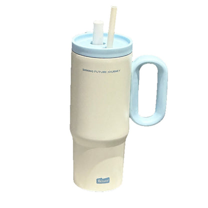 Insulated Water Bottle with Straw & Tea Infuser - 720ml Stainless Steel Tumbler