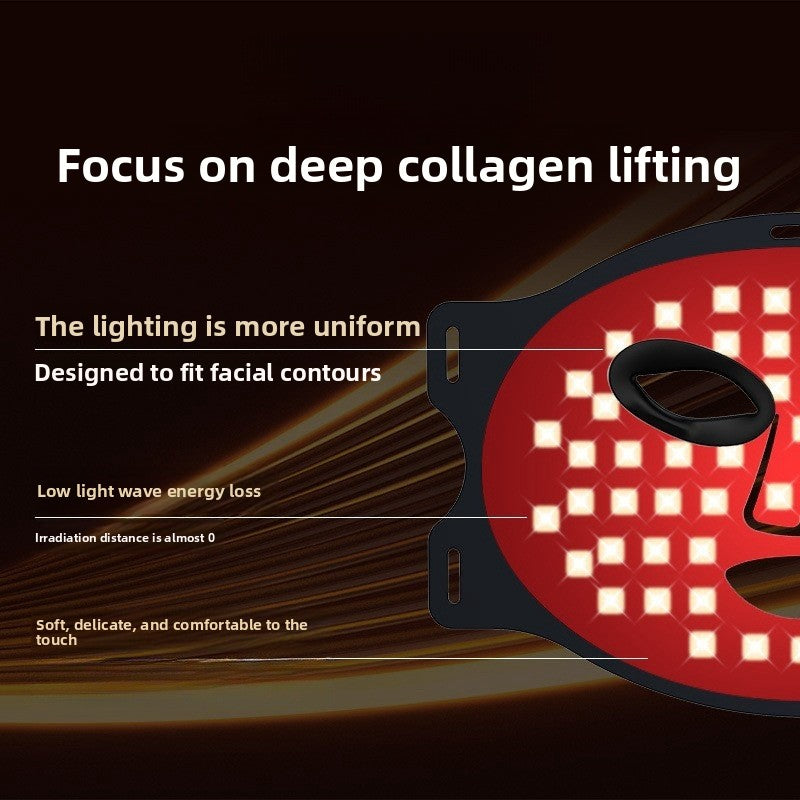 LED Light Therapy Face Mask - 7-Color Red Light Anti-Aging & Acne Treatment