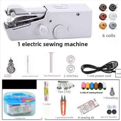 Portable Handheld Sewing Machine - Mini Electric Stitcher for Quick Repairs & DIY