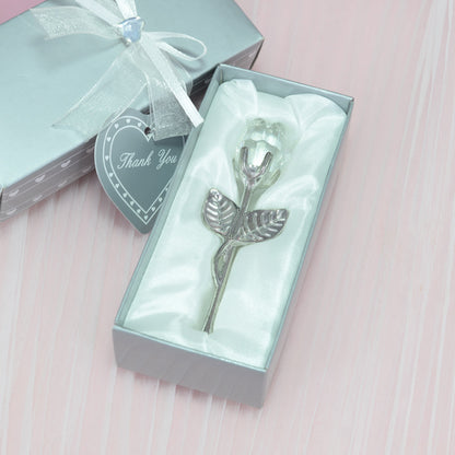 Crystal Rose Ornament - Elegant Gift for Weddings, Valentine's Day & Home Decor