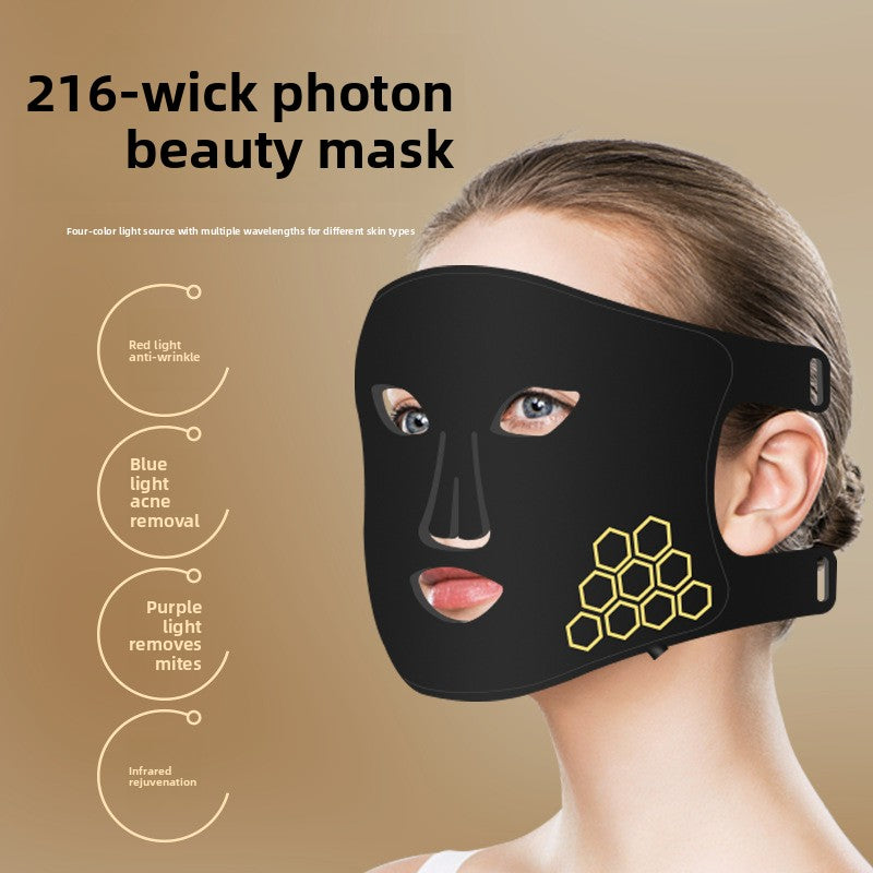 LED Light Therapy Face Mask - 7-Color Red Light Anti-Aging & Acne Treatment