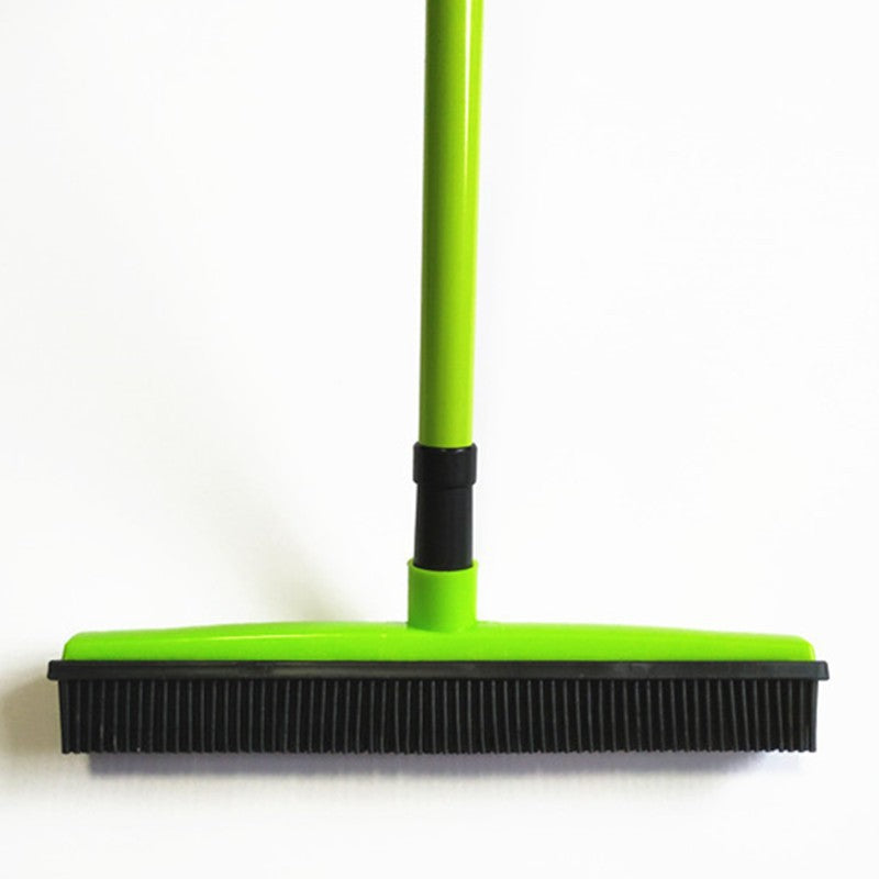 Pet Hair Remover Broom - Rubber Bristle Carpet & Floor Cleaner for Dog & Cat Hair
