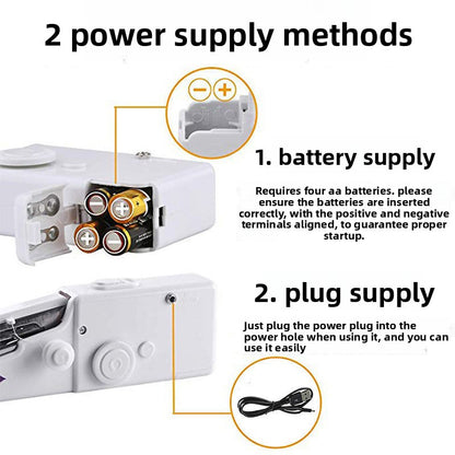 Portable Handheld Sewing Machine - Mini Electric Stitcher for Quick Repairs & DIY