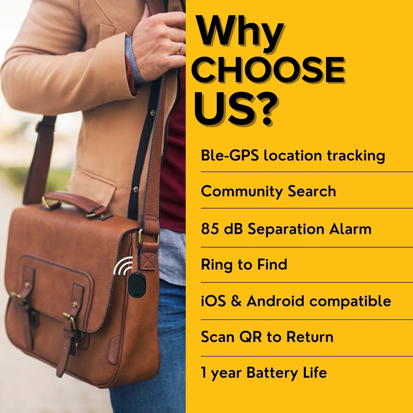 Bluetooth Item Tracker - Never Lose Your Keys, Wallet, or Bag Again