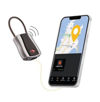 Smart Bluetooth Padlock with GPS Tracking - TSA Approved Travel Lock